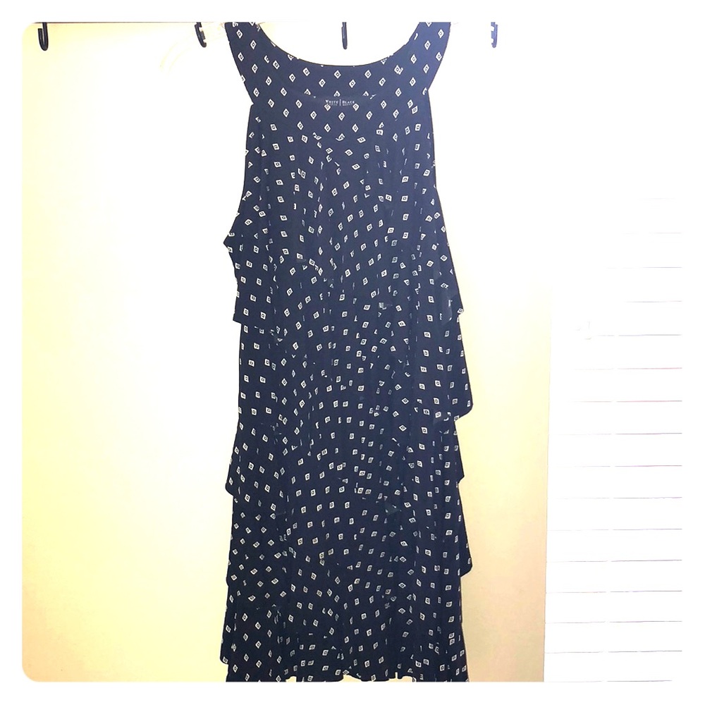 Ruffle Black Party Dress